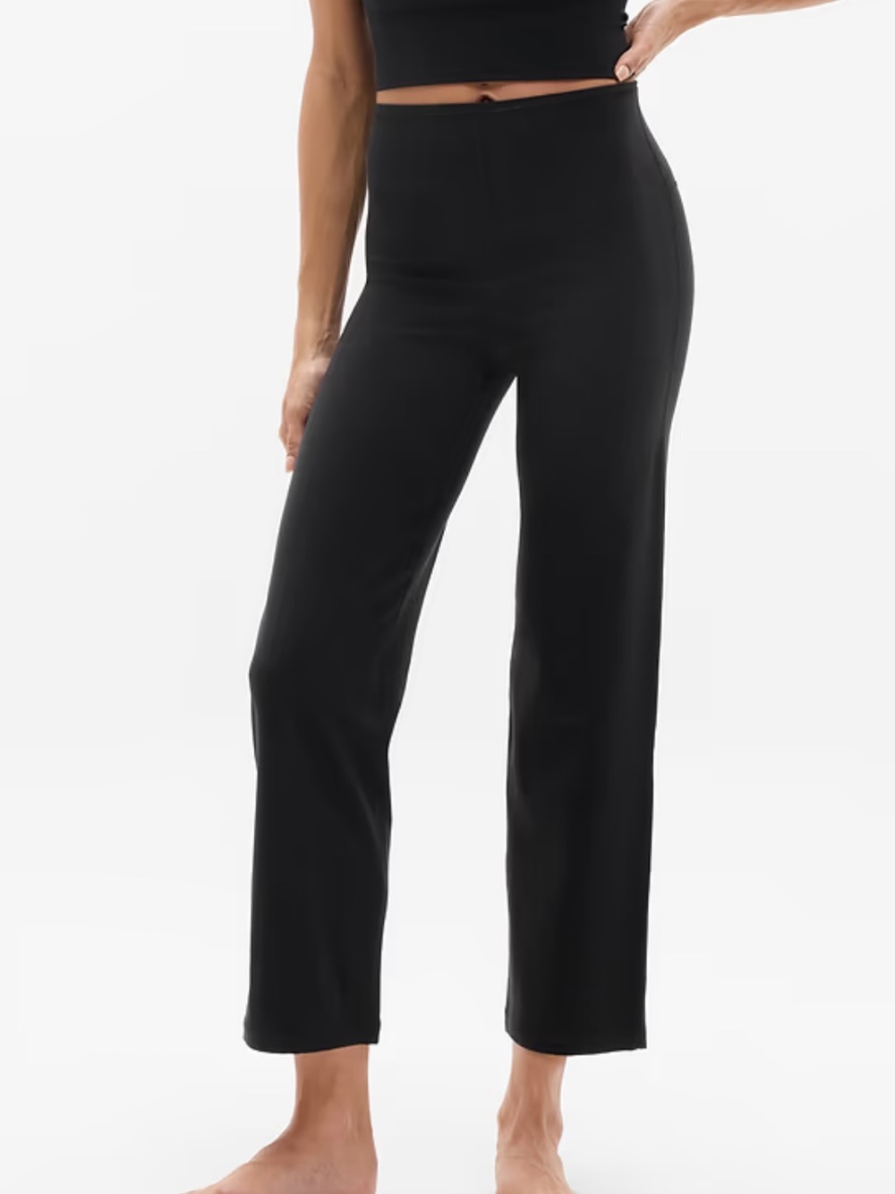 Athleta - Elation Ultra High Rise Straight Crop Pant in Navy - Size Medium